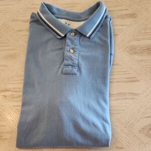 Outdoor Life Blue Cotton Polo Shirt Men's Size Large